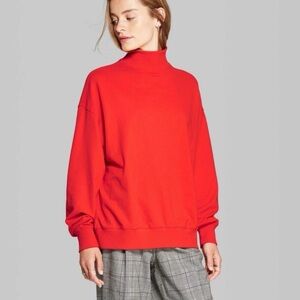 Wild Fable Vibrant Red Turtleneck Sweater